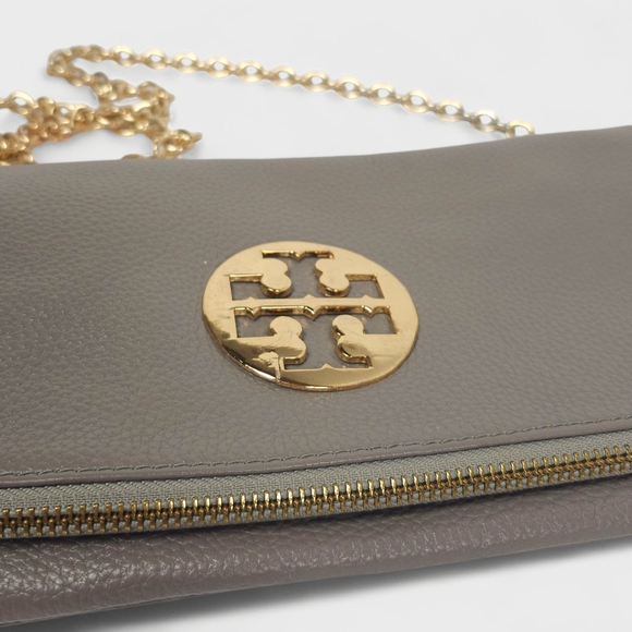 Tory Burch Gray Leather Crossbody Bag - Picture 8 of 16